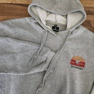Birddogs Grey Graphic Print Hoodie Size Medium‎